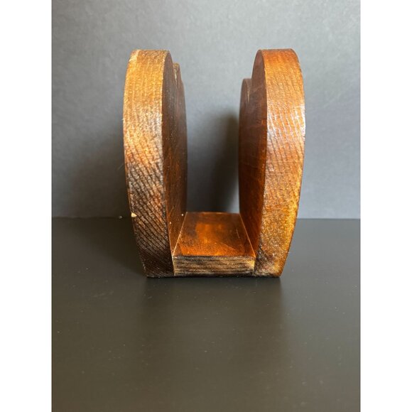 Vintage Hand-Painted Wooden Napkin Holder With Bunny & Sheep Design - Picture 10 of 13